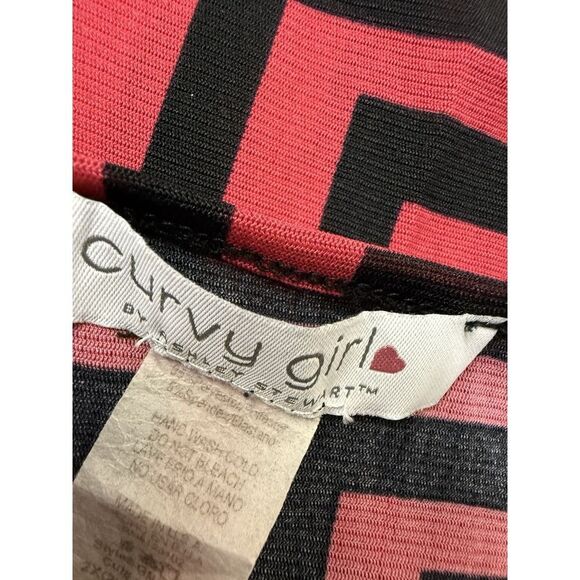 Curvy Girl by Ashley Stewart Top. Melissa Mesh Geo Print Plus Sz 2XL. *Top Only - Picture 5 of 9